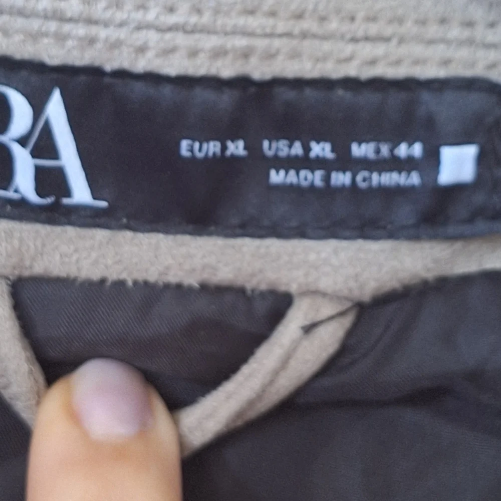 Zara Casadora Mens Gray Faux Suede Button Down Lightweight Jacket Size XL